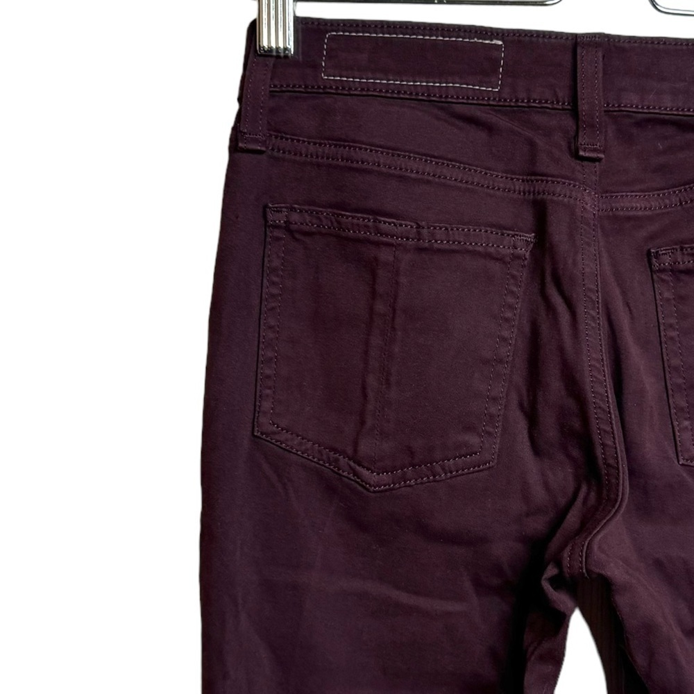 Rag and Bone Jean for Aritzia Mid Rise Skinny Leg Wine Brown Red Jegging 25 - Picture 10 of 15
